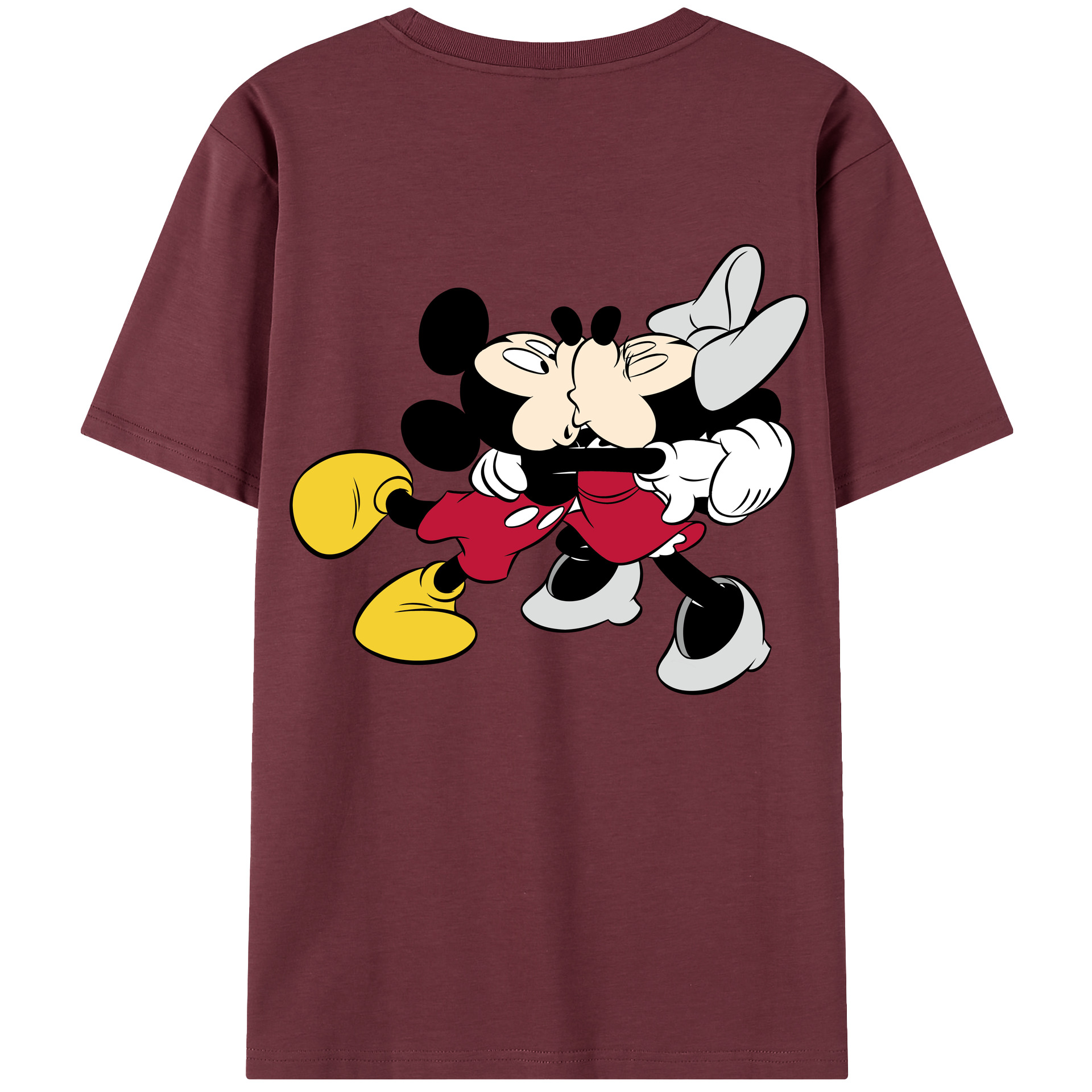 （画像用） ミッキーマウス Mickey Mouse 綿100％半袖Tシャツ（背面プリント）